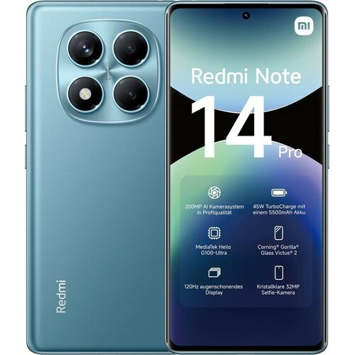 Xiaomi Redmi Note 14 Pro Dual Sim 8GB RAM (ocean blue) - 256 GB - DE